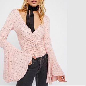 We the Free by Free People Long Sleeve Cinched Top